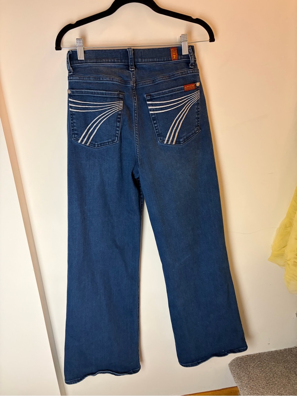 7 For All Mankind Ultra High Rise Jo Dark Satin